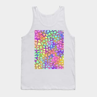 BRIGHT Giraffe Spots Print Pattern Tank Top